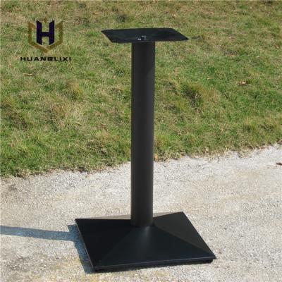 China Guangdong Factory Price Modern Metal Furniture Legs Black Square Steel Table Legs for sale