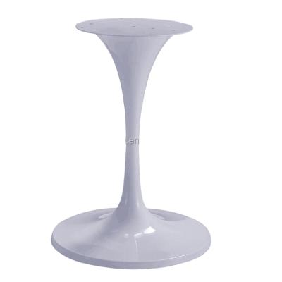 China Modern Online Shipping Dining Steel Furniture White Tulip Table Base For Marble Table Top for sale