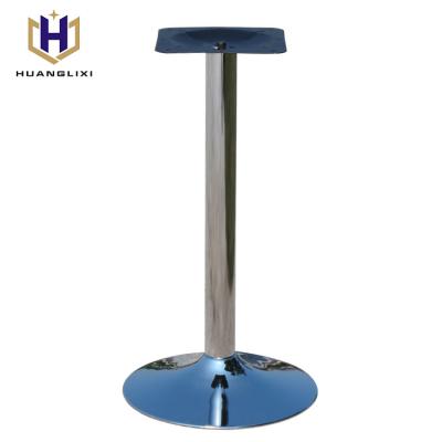 China Modern Chrome Metal Electroplating Table Bases Restaurant Square Dining Table Legs For Sale for sale