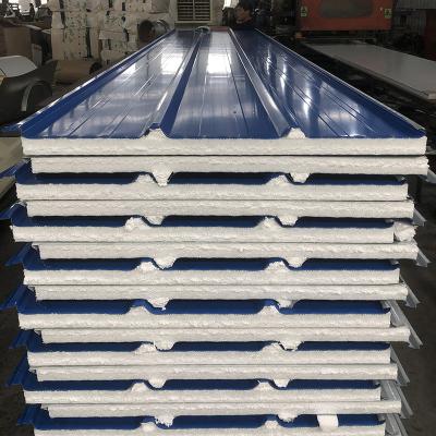 China Easy Installation Foam Sandwich Panel Roof Insulated Fireproof Warehouse Foam Roof Tile Activity Room Roof Sandwich Panels for sale