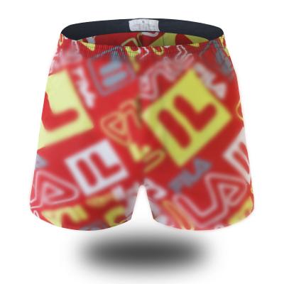 China Antibacterial Factory Customized Logo Strong Men's Boxer Briefs Direct Cheap Printed Underwear for sale