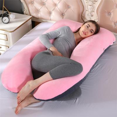 China Therapy Amazon Competitive Price U Shaped Full Body PP Cotton Or Shredded Memory Foam Pregnancy Pillow for sale