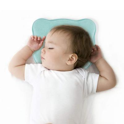 China Orthopedic Flat Head Baby Ergonomic Pillow Baby Pillow Memory Amazon Hit Baby Ergonomic Pillow for sale