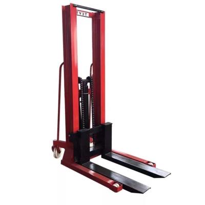 China Hotels 2 Ton Stacker /Forklift Hydraulic Manual Hand Forklift Tall Pallet Stacker for sale