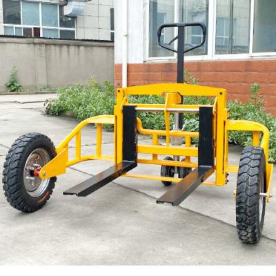 China Hotels Manual Hydraulic All Rough Terrain Pallet Truck for sale