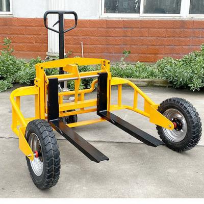 China Hotels Off Road Outdoor Manual Rough Terrain Hydraulic Pallet Jack Truck for sale