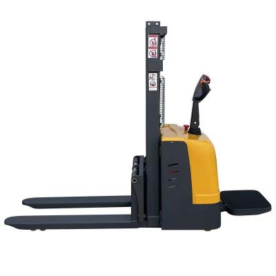 China Automatic Hotels Straddle Electric Forklift Power Pallet Stacker for sale