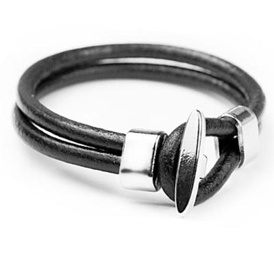 China Classic Punk Simple Hot Selling Latest Fashion For Boys High End Leather Bracelet Men for sale