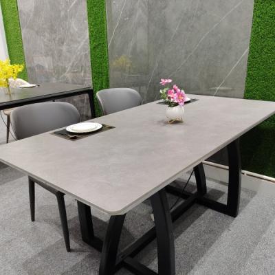 China Classic Modern Chipboard Modern Stone Dining Table Designs for sale