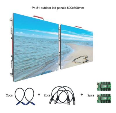 China P4.81mm Outdoor LED Video Walls Pixels Rental Brightness 4.81mm Slim Led Screen for sale