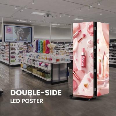 China Double-sided HD LED Display Poster Digital Advertising Video Player P1.25 P1.538 P1.86 P2 P2.5 P3 for sale