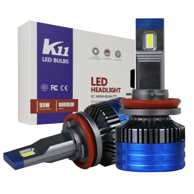 China Car headlight K11 manufacturers car lights h1 h3 h4 h6 h7 h11 h11b h13 9004 9005 9006 9007 bulb kit auto bulbs headlight led headlight for car for sale