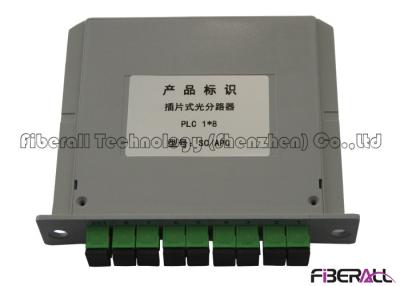 China Cassette Type Passive Optical PLC Splitter , SM Fiber Splitter For Fiber To The Terminal for sale