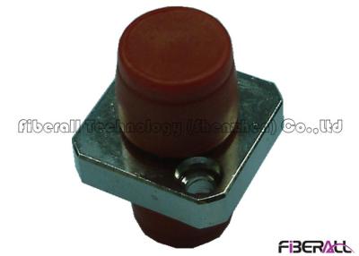 China One Piece Square Fiber Optic Adapter FC To FC Coupler Red Cap With Ceramic Sleeve for sale