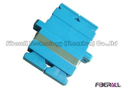 China Blue Duplex Fiber Optic Adapter SC To SC Adapter For DX SM Fiber Patch Cord Connection for sale