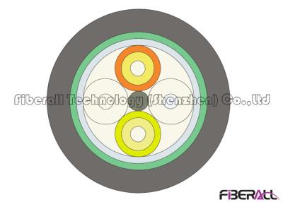 China Waterproof Fiber Optic Cable Outdoor , 4 Core Single Mode Fiber Optic Cable PE Jacket for sale