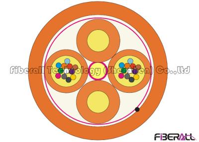 China SM / MM Indoor Optical Fiber Cable , 24 Strand Fiber Optic Cable For Splicing for sale