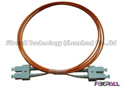 China High Precision Multimode SC Duplex Fiber Optic Jumper For Optical Communication for sale