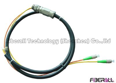 China Waterproof Rugged Optical Fiber Pigtail With PE Jacket For Outdoor 2 To 12 Fibers for sale