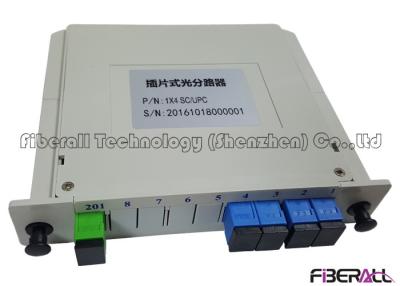 China Single Mode Optical Fiber Splitter PLC In LGX Box With G657A1 Fiber And SC / UPC Adapter for sale