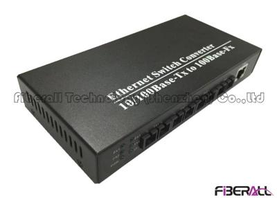 China Convergence Layer Fiber Switch 100M Fiber Media Converter With 4 Fiber Interfaces for sale