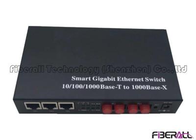 China Gigabit Fiber Media Converter For Ethernet Ring With Two FC Ports And 3 LAN Ports for sale