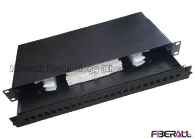 China 24F SC Simplex Rack Fiber Optic Patch Panel Drawer Type Fiber Distribution Box for sale