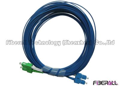 China 2.0x4.1mm Duplex Fiber Patch Cord SC/LC Fiber Optic Jumper With SM Blue Cable for sale