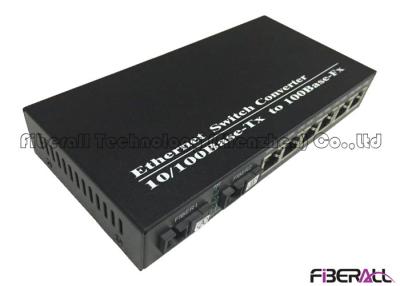 China 100M Cascade Optical Switch Multiport WDM Fiber Media Converter With 6 LAN Ports for sale