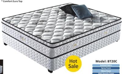 China comfortable euro top continious spring mattress BT20C for sale