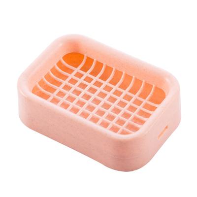 China Modern Plastic Shower Soap Dish Bathroom Accessories Non-slip Double Layer Soap Dish Drain Tool Drainage for sale