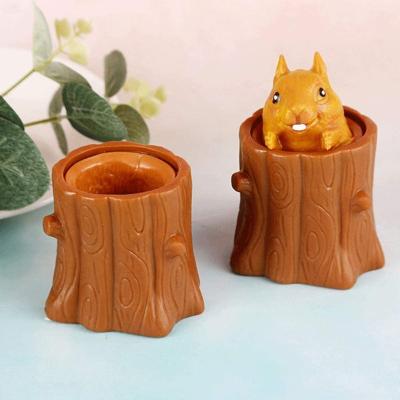 China Trigger Silicone Decompression Squirrel Cup Evil Squirrel Toys Squeeze Evil Squirrel Cup Trigger for Kids Adults Restless Person Toys for sale