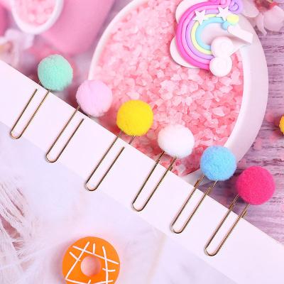 China House. Office. Custom Decorative School Paper Clip Pompom Paper Clips Planner Cuts Marker Page Cards Photo Notebook Marker for School Office for sale