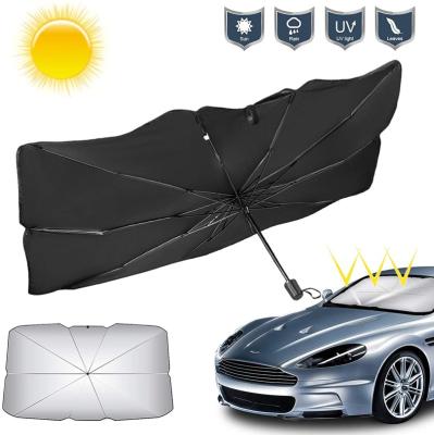 China Car Storage Umbrella Windshield Protector Sunshade Foldable UV Resistant Nylon Cover Easy Folding Umbrella 3 For Cheap Car Wholesale for sale