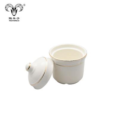 China 2019 Viable Chinese Style Soup Bowl Phnom Penh White Ceramic Soup Pot for sale