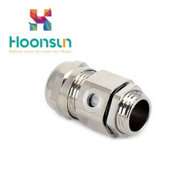 China Direct Nickel Plated Brass Air Permeable Breathable Type Cable Gland Brass M Thread for sale