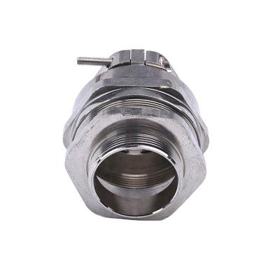 China Use for weatherproof sealing gland ip68 joint metal locking brass cable fittings marine electical connector braided or unarmoured seal double cable gland for sale