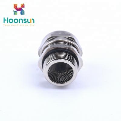 China Hoonsun Magnetic Hot Selling Waterproof Brass Cable Gland Block Type Metal Cable Gland EMC-W for sale