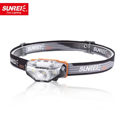 China AA Battery 5W Camping Head Torch 155 Lumens Waterproof Led Headlamp For Running Camping for sale