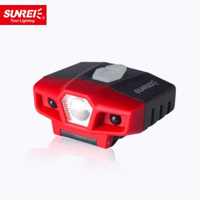 China Mini Industrial Portable Sensor Control Motion Hats Clip Usb Rechargeable Headlight for sale