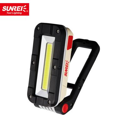 China SUNREI 1000 lumens 18650 magnetic base usb rechargeable mining work light 57*130*48mm for sale