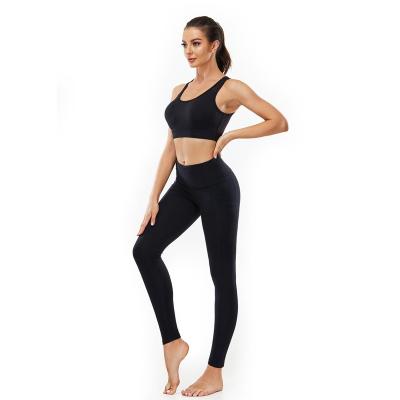 China Sportswear Breathable Wholesale Tight Sportswear High Waisted Yoga Pants Running Belt Pocket for sale