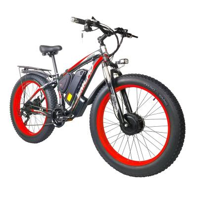 China Aluminum Alloy Electric Bike 3000W Dual Motor Two Wheels Drive E-Bike 2000W Electric Bicycle for sale