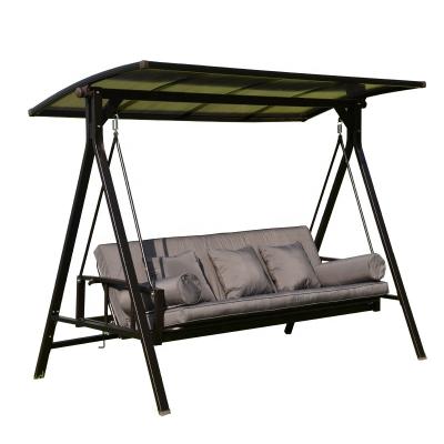 China Modern Outdoor Swing Chair Patio Furniture Garden Trio Balcony Bed for sale