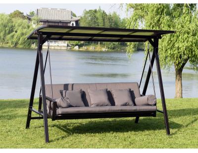 China Modern Outdoor Removable Garden Patio Cushions Furniture All Weather Swing Chair With Canopy for sale