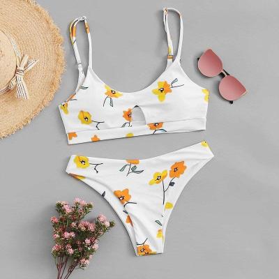 China Breathable Customizable colors Printed Swimwear Hot Sale High Quality Stitching two-pic swimwear woman micro mini bikini for sale