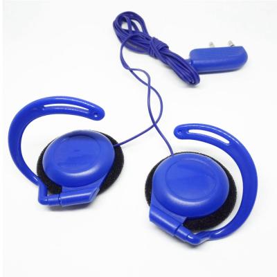 China Cheap imported foldable ear hook china PIN disposable earphone for sale