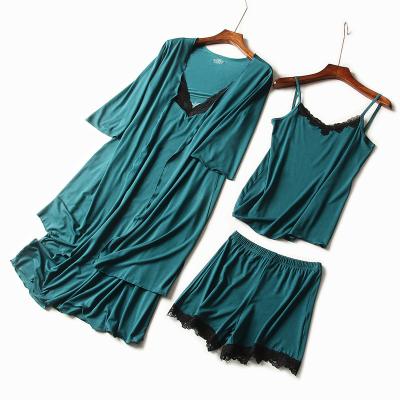 China QUICK DRY drop shipping summer ladies nightgown wholesale wear suits women set plus size pajama women sleepwear for sale