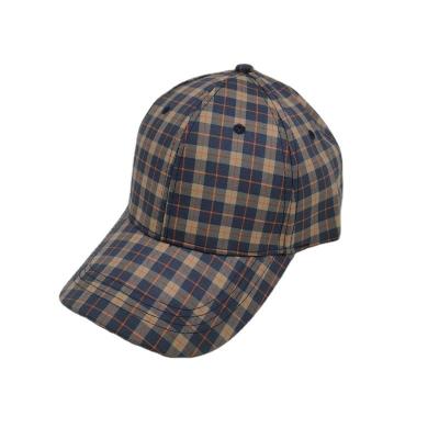 China JOINT Women Men's Style Lattice Print Custom Logo Classic Custom Fashion Dad Hat for sale