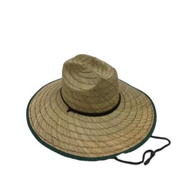 China Plain Straw Weaving Traveling Outdoor Visor Straw Hats Unisex high quality character for sale